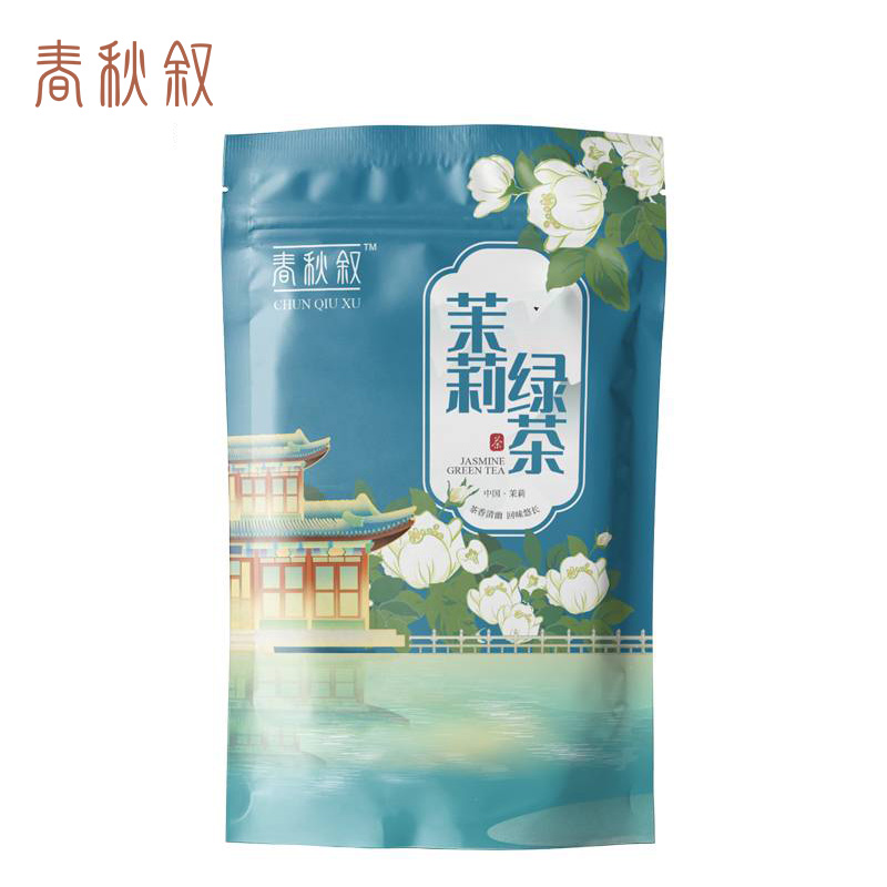 春秋叙 茉莉绿茶 长海飘雪 150g（特种） 袋高清大图