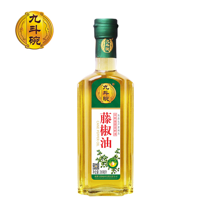 九斗碗藤椒油265ml 瓶装汉源藤椒油火锅蘸料调料油碟凉拌菜凉粉凉面酸辣粉麻辣烫面调味料