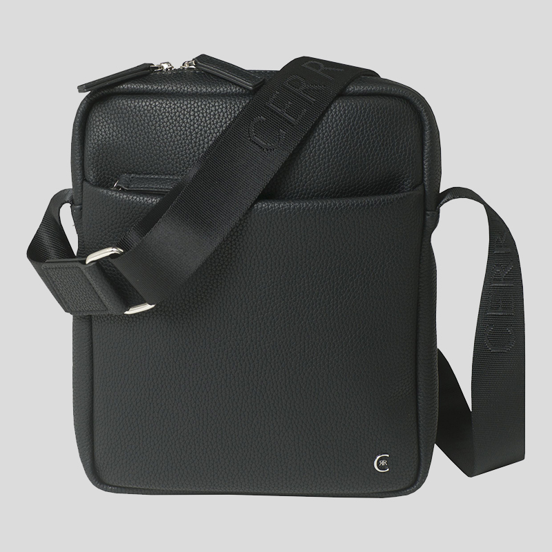 CERRUTI 1881汉密尔顿系列黑色斜挎包NTR711A