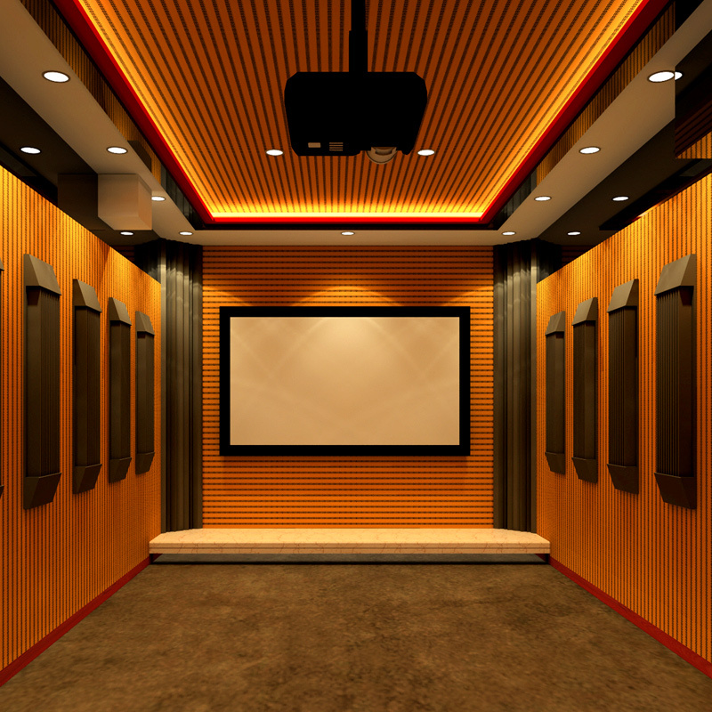 咖啡红色 律音 录音棚听音室家庭影院 侧墙吸音海绵吸音棉吸音板