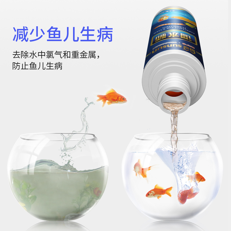 除氯水水质安定剂水族箱净化剂鱼缸水质清澈剂稳定剂高清大图