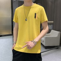 YETE夏季男士短袖T恤纯棉2023新款上衣服男生夏天打底衫潮流潮牌