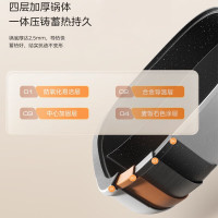 美的(Midea)电火锅HGS282813家用分体式5.5升鸳鸯锅多功能电炒锅电煮锅不粘锅具独立控温火锅