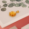 金一 足金3D硬金富贵花女士 黄金吊坠 花朵新款送女友送妈妈(定价) ACB006
