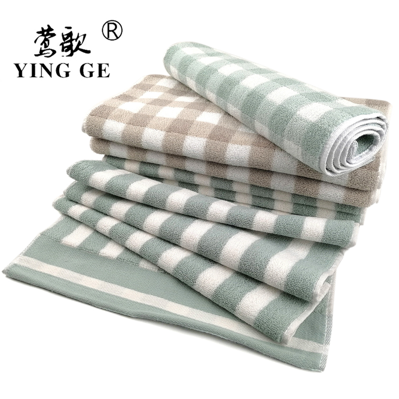 莺歌 彩格毛巾 75*35 (颜色随机)条高清大图