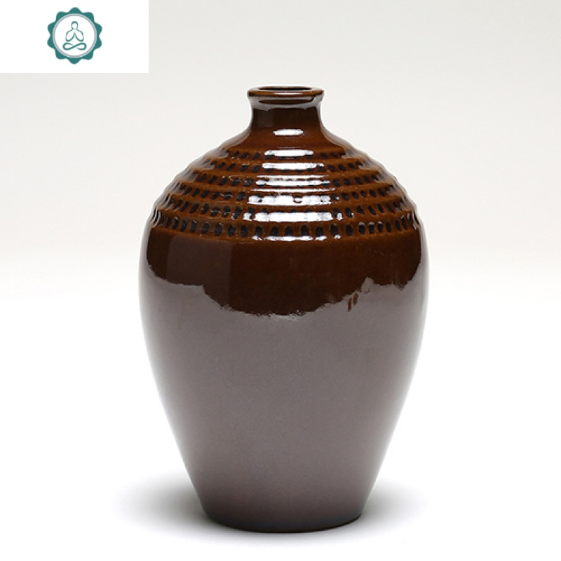 1斤装陶瓷小空酒瓶复古酒具窖藏白酒酒复古散装土陶酒坛子厂家 封后 