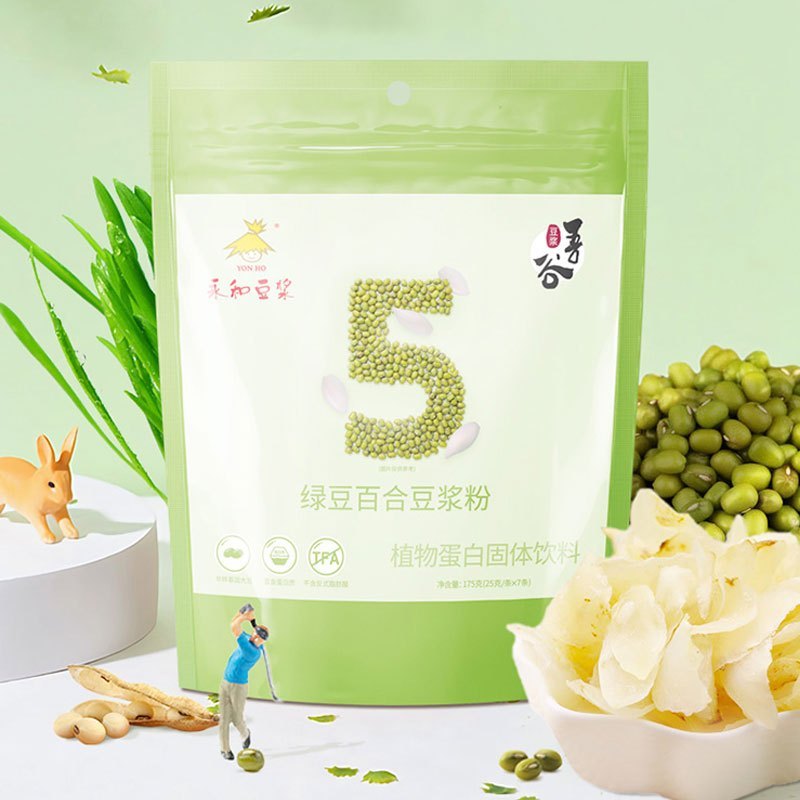永和豆浆绿豆百合豆浆粉175g×2袋