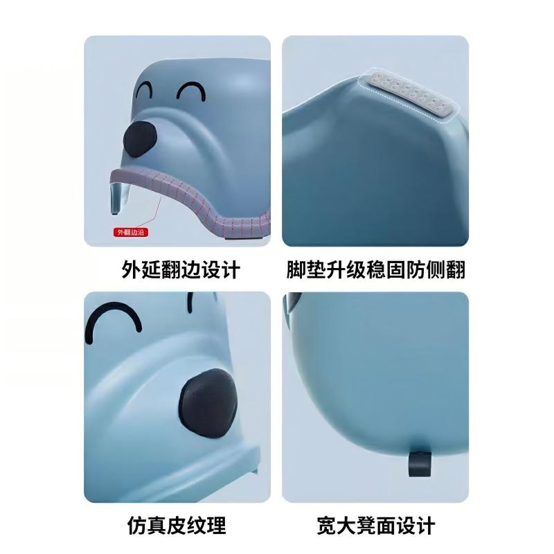 禧天龙(Citylong) D-2116禧哈凳2个装儿童小板凳幼儿园防滑凳浴室洗澡卡通加厚换鞋凳奶白色高清大图