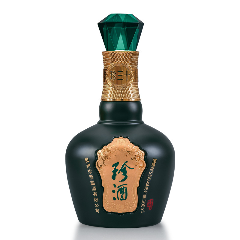 珍酒 珍三十 53度 酱香型白酒 500ml*4 箱装