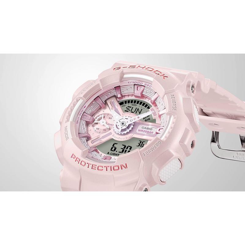 CASIO 卡西欧多功能石英男士手表珍珠光泽硅胶表带