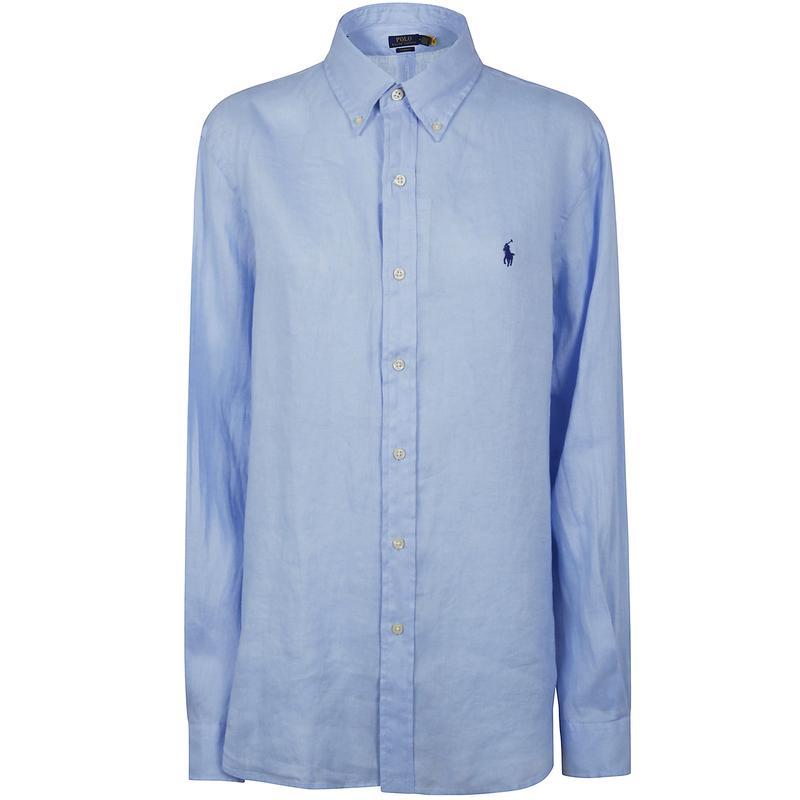 Polo Ralph Lauren男装长袖运动衬衫透气舒适修身版型