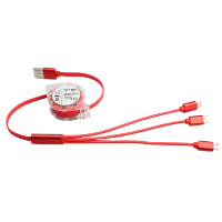 乐默 一拖三数据线 LCB-131 可伸缩通用充电线 1M（单位：条）