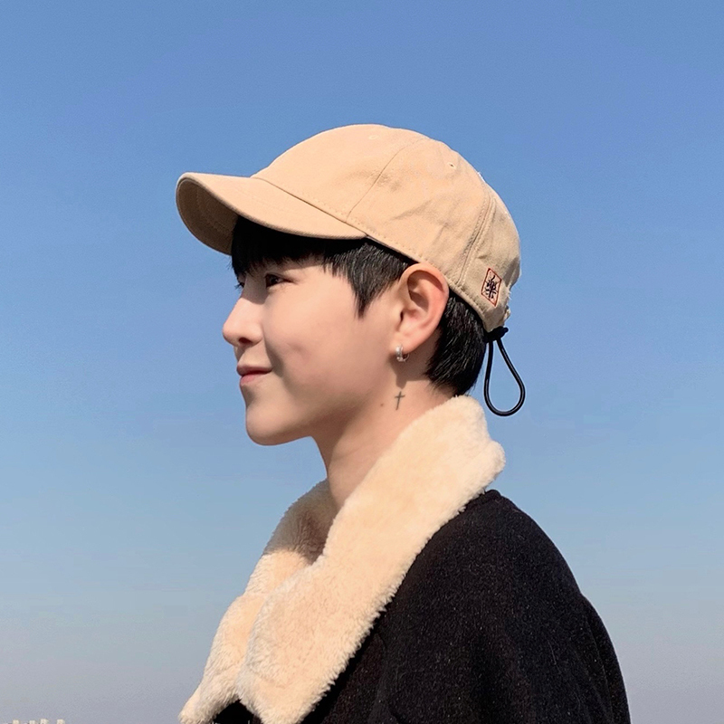 盛世尼曼短檐鸭舌帽男潮新款帽子男生潮流韩版帅气春秋小头棒球帽男士