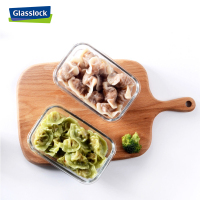 三光云彩(GLASSLOCK) 钢化玻璃保鲜盒韩国进口耐热长方形饭盒1870ml大号便当盒密封碗RP517
