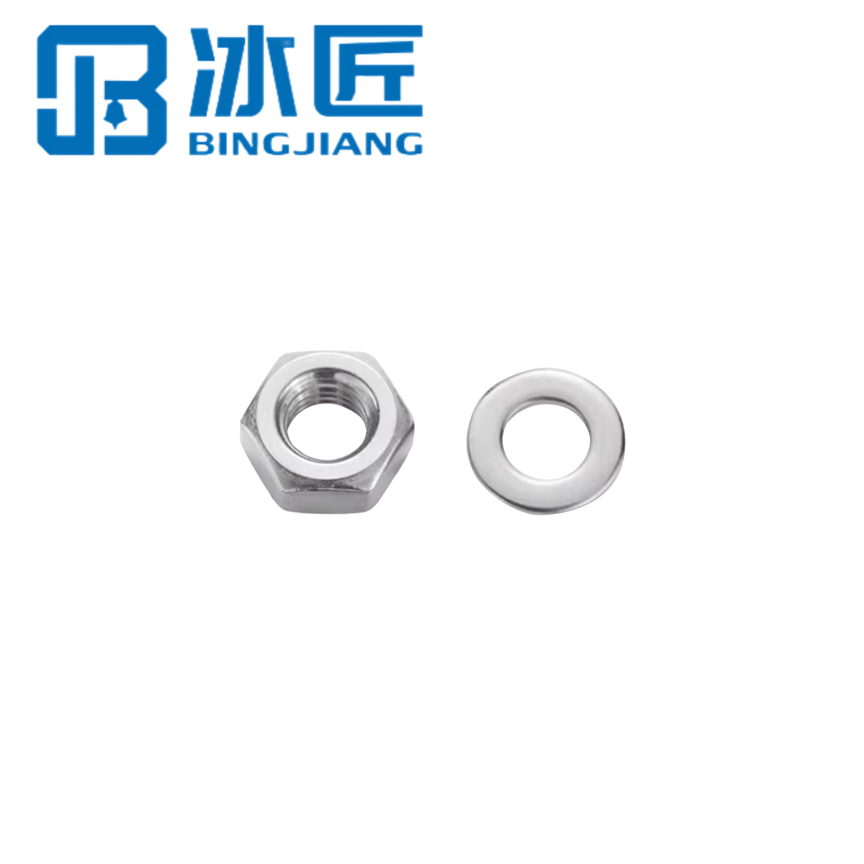 冰匠 304不锈钢六角螺母平垫套装 套高清大图