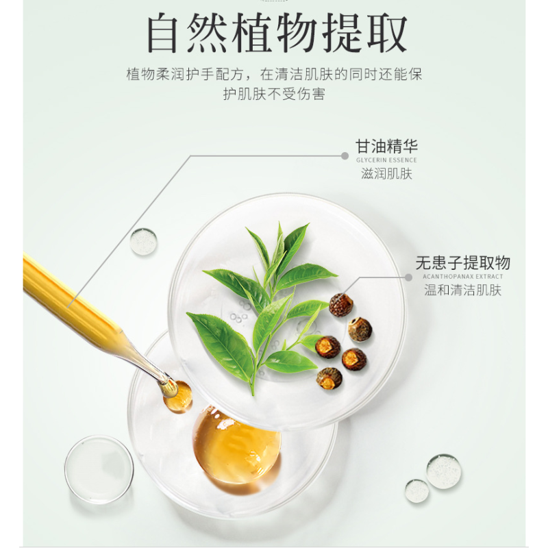 水仙伢宝植物抑菌深层清洁无患子柔润洗手液450g