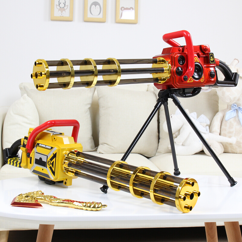 电动连加特炮水弹枪儿童玩具枪可射吸水弹水晶弹软男孩子