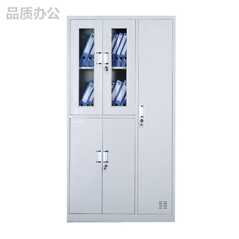 鑫虎威 钢制五门更衣柜员工柜铁皮储物柜健身房宿舍浴室存包柜职工带锁寄存柜