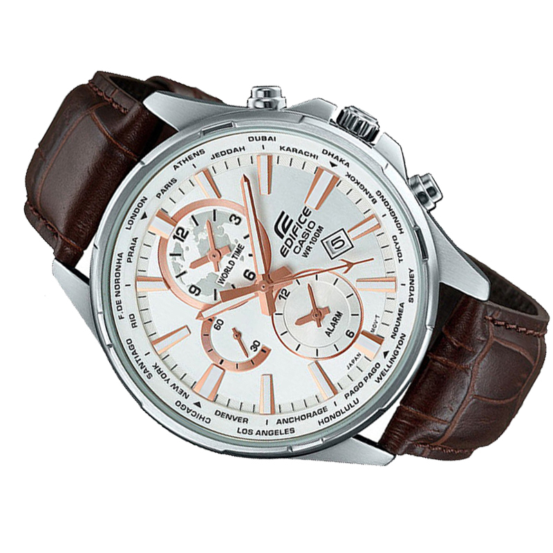 卡西欧(CASIO)男士edifice系列手表 日韩品牌商务石英表男 EFR-304L-7A