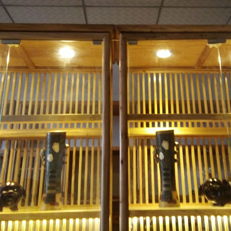 老榆木展柜多宝阁实木中式仿古玻璃柜陈列柜玉器茶叶珠组合宝柜台高清大图