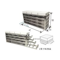 精骐(IncuShaker)存放2英寸高标准盒带抽屉的立式冰箱分隔架---UFS系列UFS-442