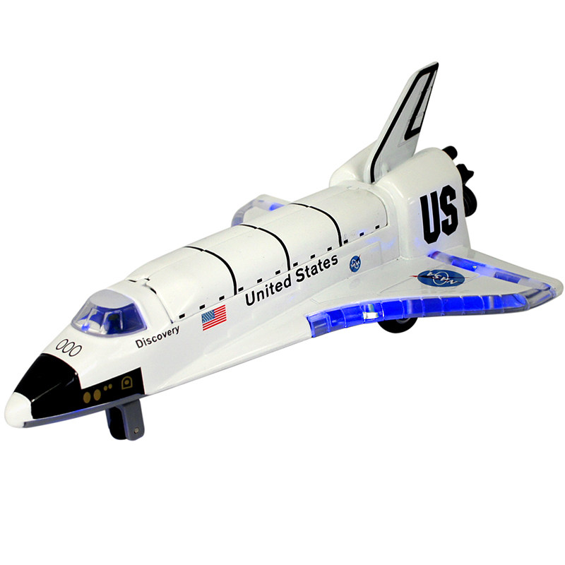 彩珀 哥伦比亚 穿梭机 太空飞船 航天飞机 合金回力模型玩具 [有声光]
