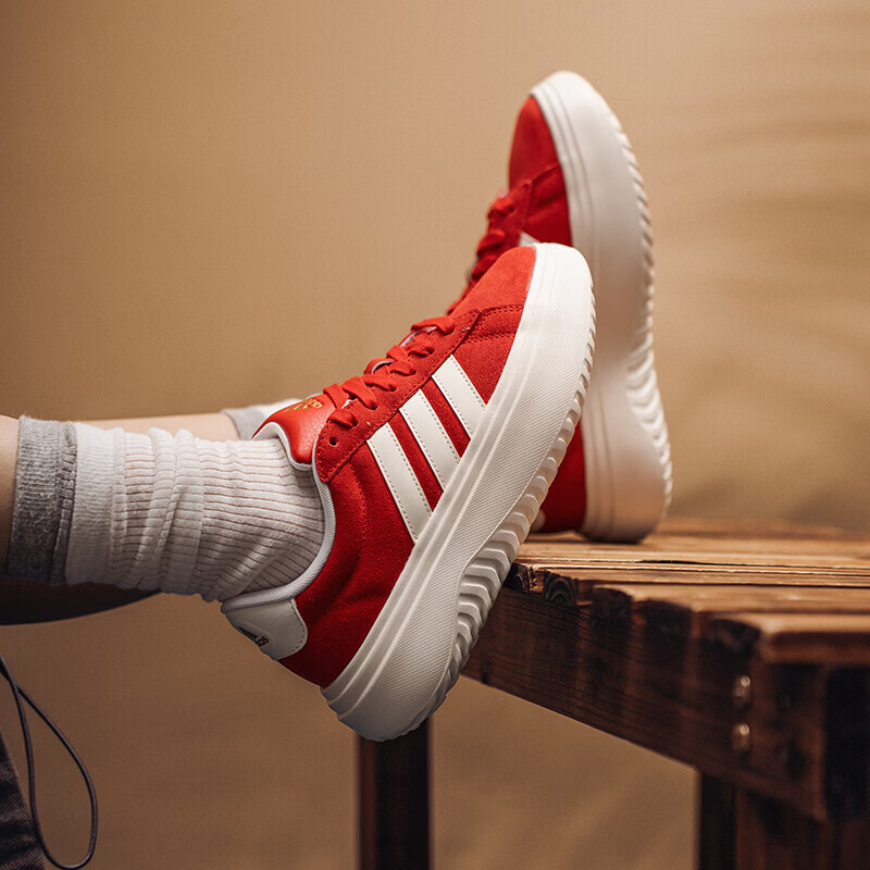 阿迪达斯（adidas）女鞋新款GRAND COURT运动鞋低帮板鞋耐磨休闲鞋KJ2065 ZP高清大图