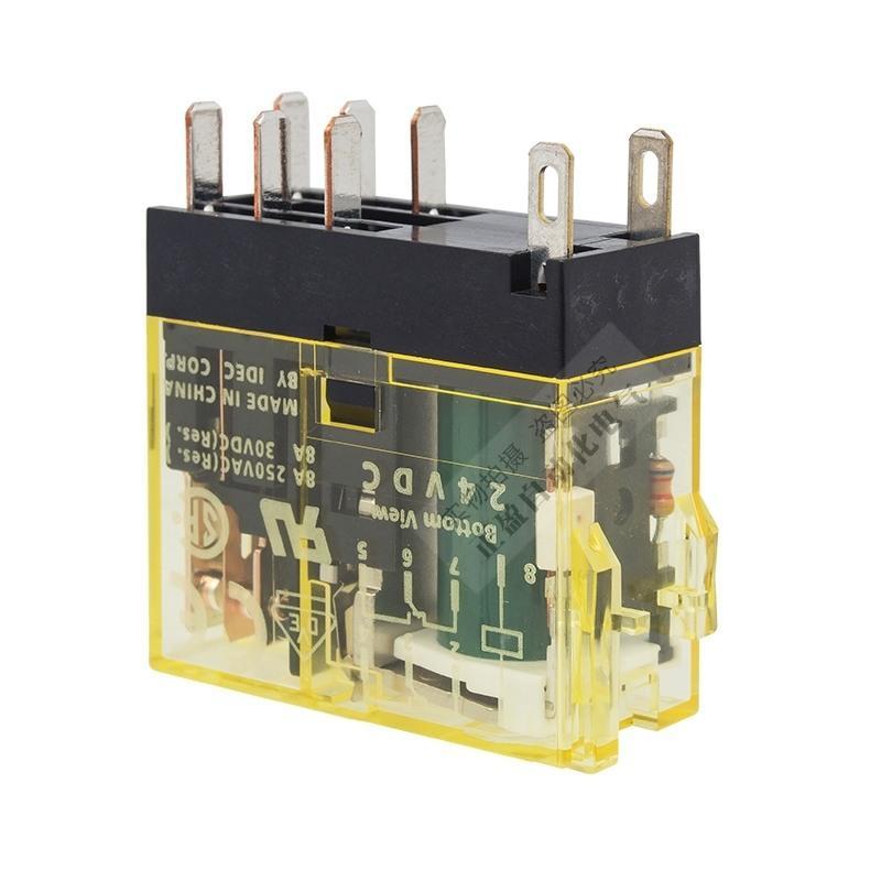 和泉idec小型继电器 dc24v rj25-24vdc 220v一8脚 rj2s-cl-d24 dc24v