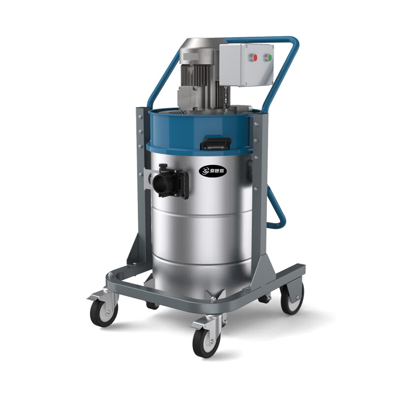 京世嘉 工业吸尘器工厂商用吸尘吸水机厂房除尘酒店吸尘器 90L 380V 4000W JS90/40G 蓝色