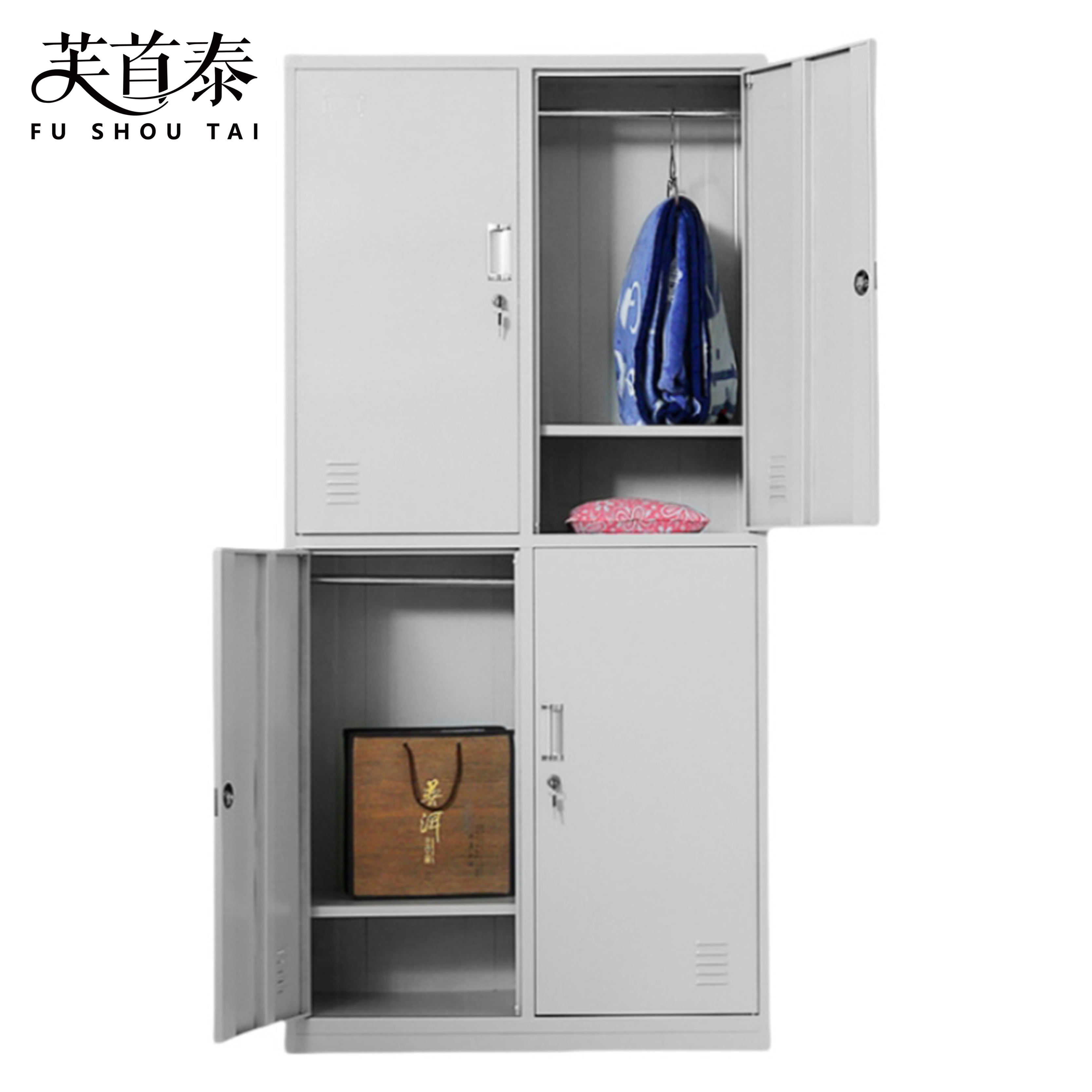 芙首泰更衣柜四门900*420*1800mm台高清大图
