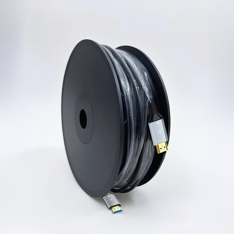 领柯捷 LKJ-H08 HDMI转HDMI 60米 光纤HDMI视频信号线 (计价单位:根) 黑色高清大图