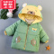 可莉允0-1-2-3岁小男孩子加厚羽绒棉衣一两周岁半宝宝冬天保暖棉袄棉服4