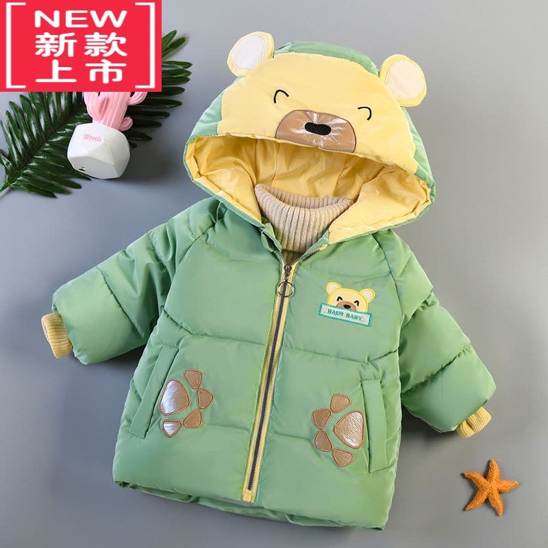 可莉允0-1-2-3岁小男孩子加厚羽绒棉衣一两周岁半宝宝冬天保暖棉袄棉服4图片