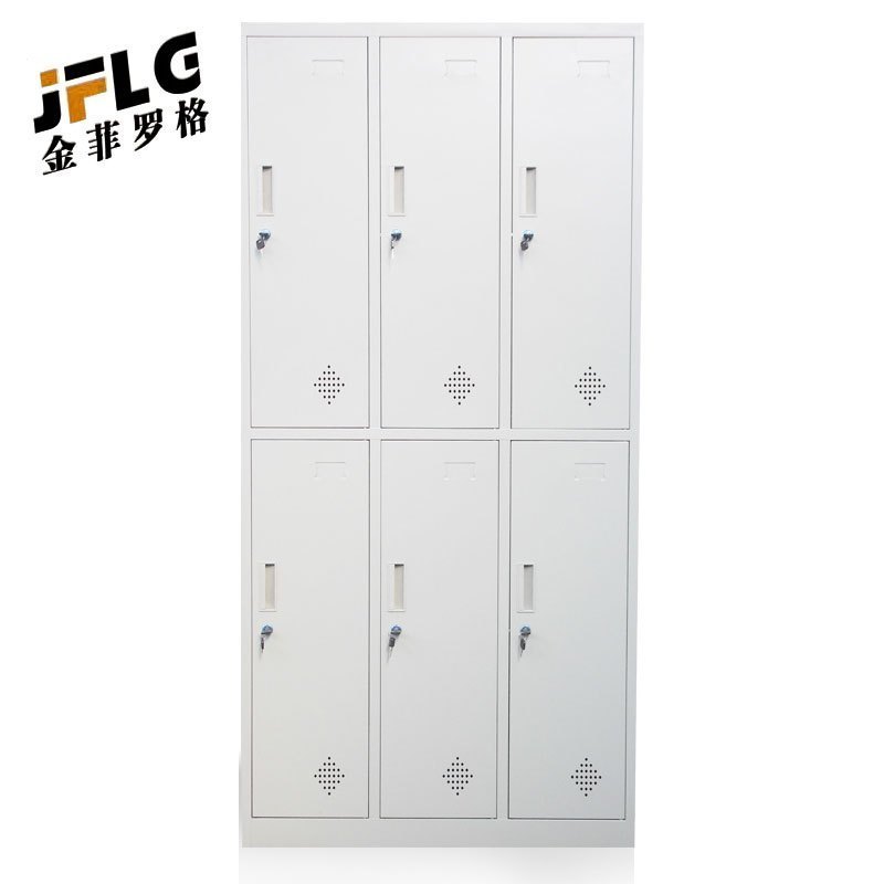 金菲罗格钢制六门更衣柜文件储物柜 六门更衣柜900*420*1800