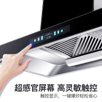 [国标顶配]新飞欧式抽油烟机家用吸烟机大吸力自清洁直吸式脱排油烟机单机顶吸式单烟机平吸式t型排烟罩 仙风