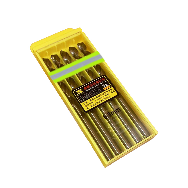 波斯(BOSI) 荧光系列直柄含钴麻花钻 6.8mm/5支 盒高清大图