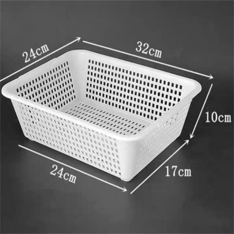 哲俏 加厚塑料筐厨房洗菜篮沥水框 收纳篮 32×24×10高清大图