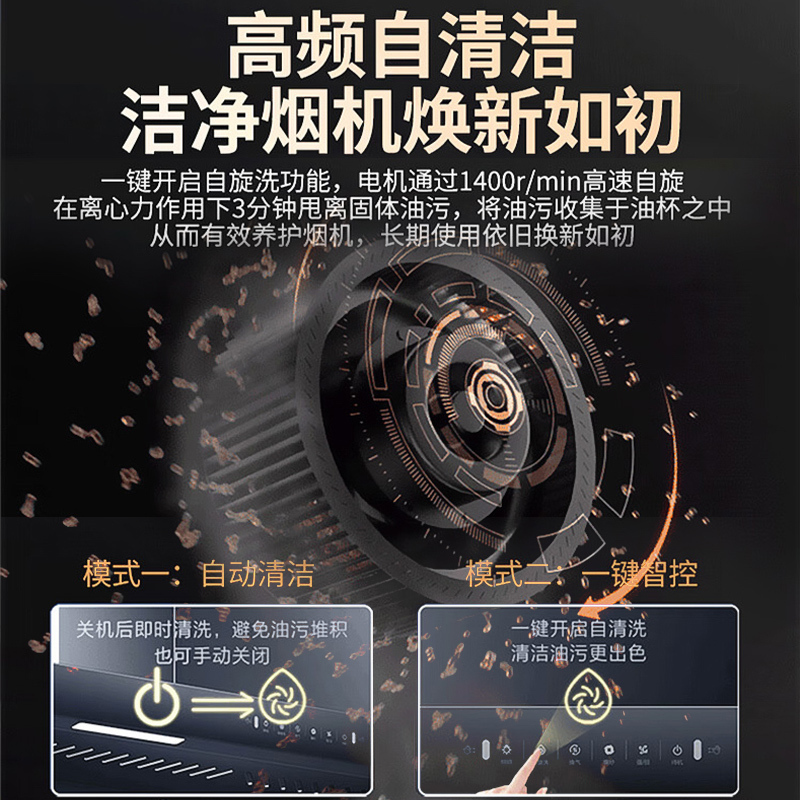 海尔(Haier)油烟机24m³爆炒大风量顶侧三吸不跑烟5.0KW大火力燃气灶液化气烟灶套装EC723+Q2BE5液高清大图