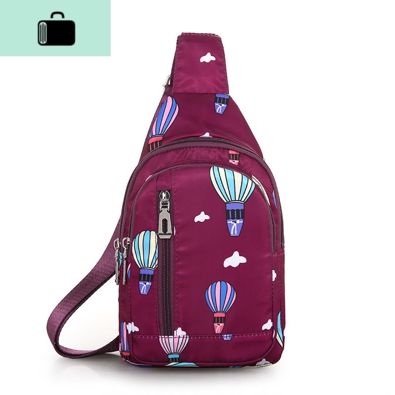 女士胸包斜挎包女单肩包韩版休闲花布彩色潮流女包包小背包跨包new