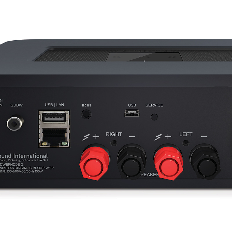 BLUESOUND POWERNODE2 高保真流媒体合并式音响功放 DAC解码器无线WIFI蓝牙智能HiFi发烧 黑