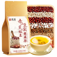 贡苑茶叶花草茶 赤小豆芡实红豆薏米茶150g(25包) 薏仁红豆大麦苦荞橘皮栀子茶 单独小包装茶包型 养生组合八宝茶