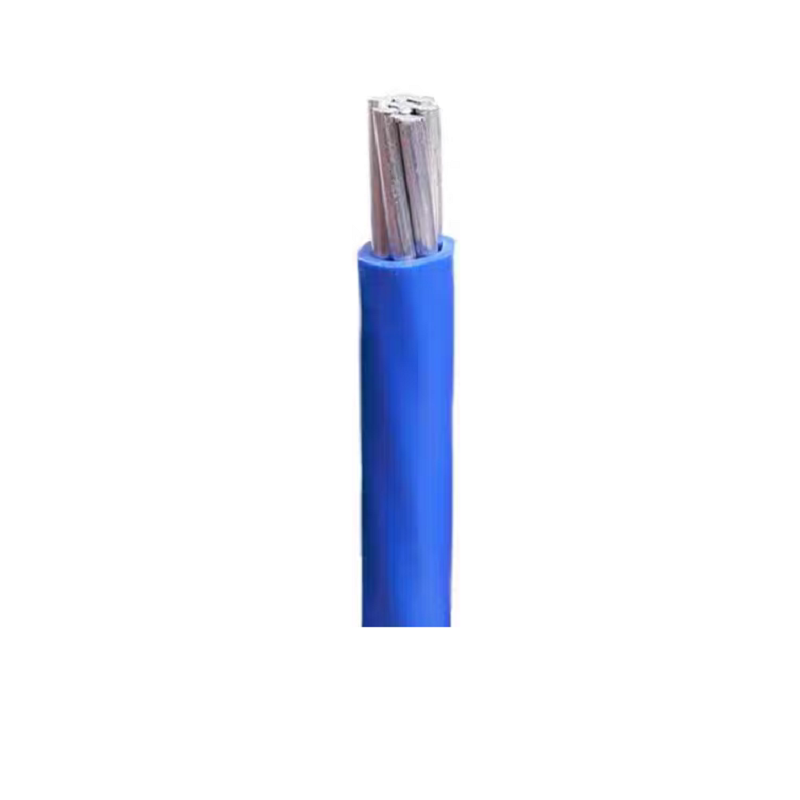 绵缆 铝芯聚氯乙烯绝缘电线 BLV-70蓝色450/750V 卷高清大图