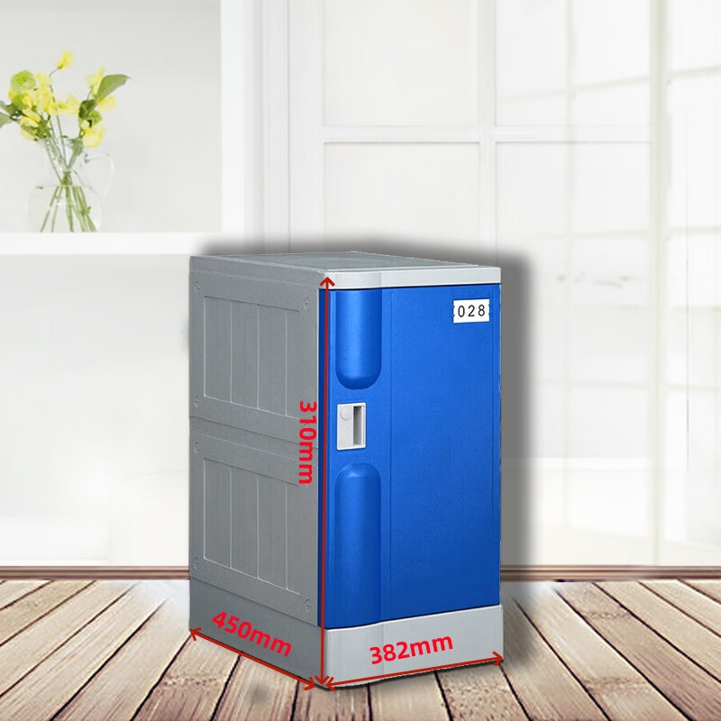 戴劲ABS塑料更衣柜游泳馆防水组合柜书包柜储物柜 310*382*450mm单门高清大图