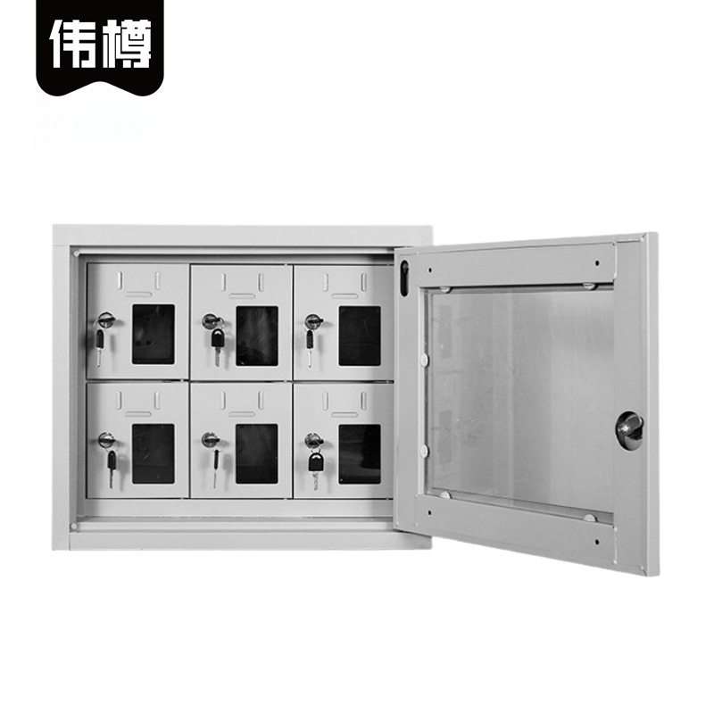 伟樽外玻手机柜6门522*300*450mm台高清大图