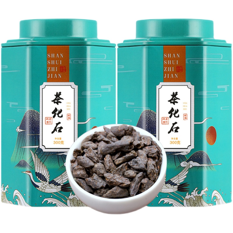 福岗茶化石碎银子500g普洱茶叶糯香云南古树老茶头熟茶糯米香高清大图