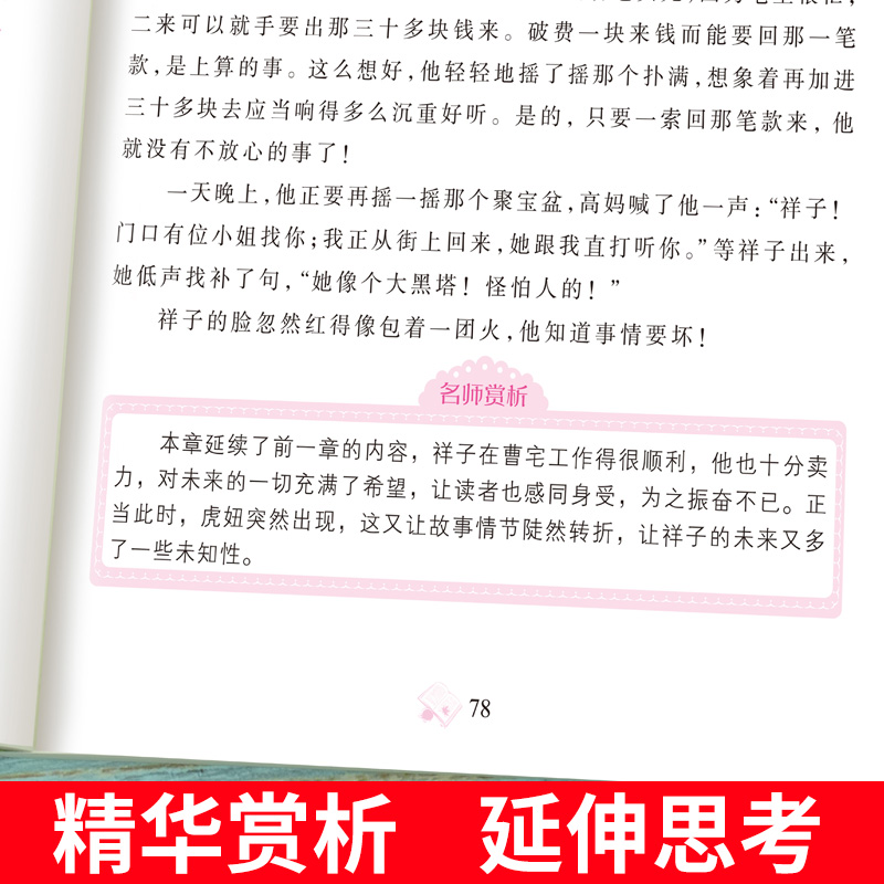 [七下必读课外书3本]骆驼祥子+海底两万里+钢铁是怎样炼成的[注解+点评+习题] [正版]骆驼祥子和海底两万里七年级下册高清大图