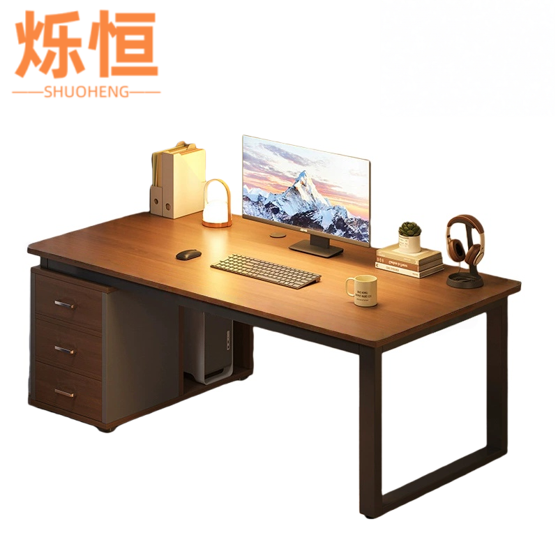 烁恒 书桌（含柜子） 100*60*75cm 张高清大图