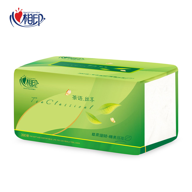 心相印 DT15130 生活茶语抽纸3层130抽24包整箱