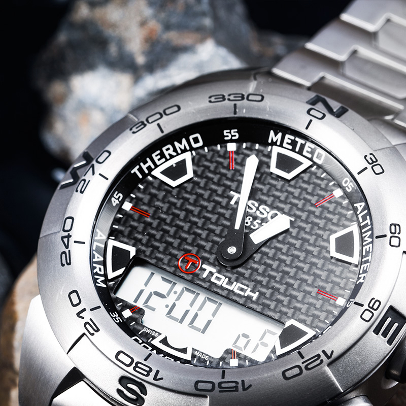 天梭（TISSOT）触屏系列多功能表智能触摸屏男士手表 T013.420.44.201.00