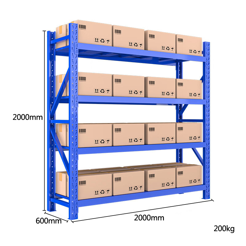 昀物货架蓝色组高清大图